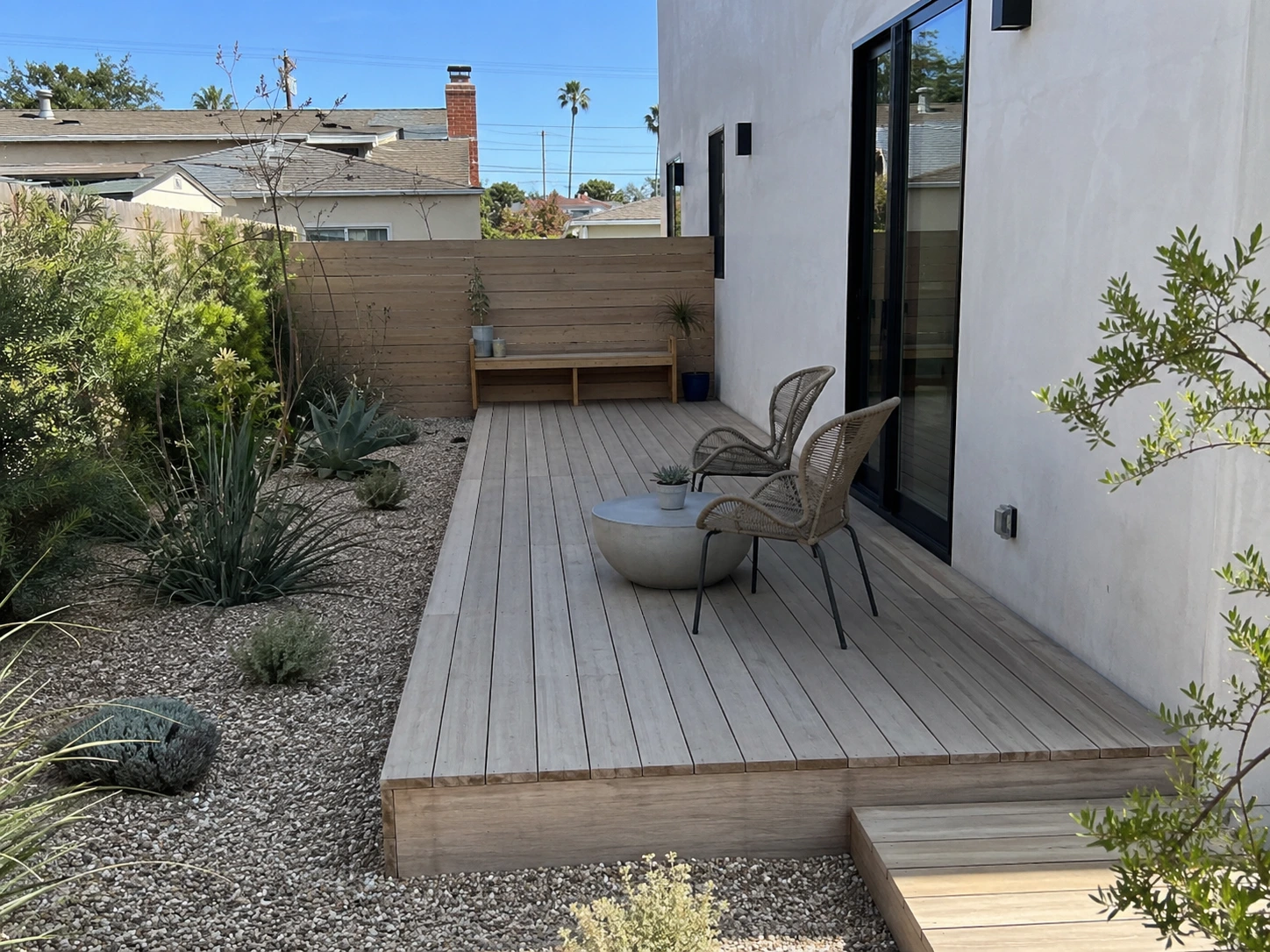 Backyard Wood Deck — El Segundo, CA